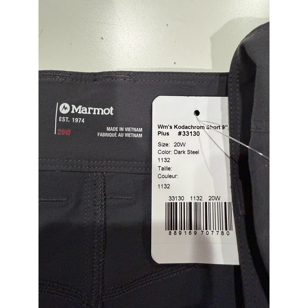Marmot Kodachrom Short 9 Plus Dark Steel Grey Womens 20W Hiking Outdoor - Picture 4 of 12
